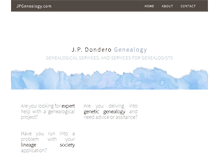 Tablet Screenshot of jpgenealogy.com